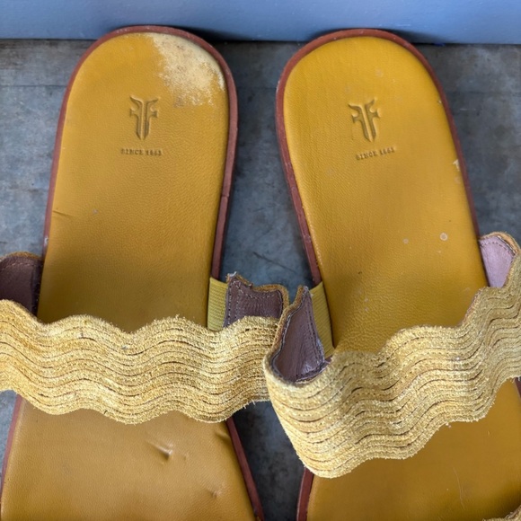 Frye Mira Wave Slide Sandals Size 10 - Picture 2 of 9